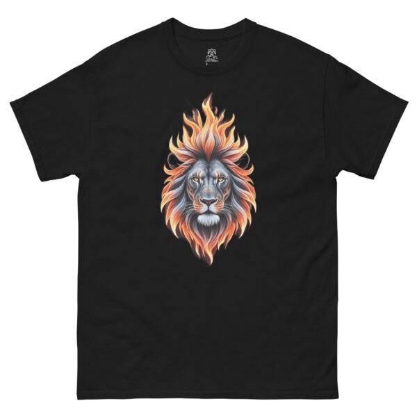 Fiery Lion Classic Unisex Tee 100% Cotton - Image 2