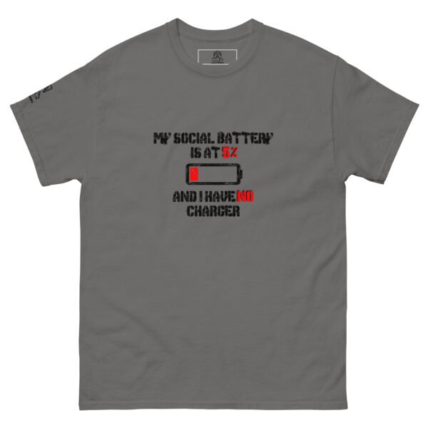 Social Battery Classic Unisex Tee - Image 3