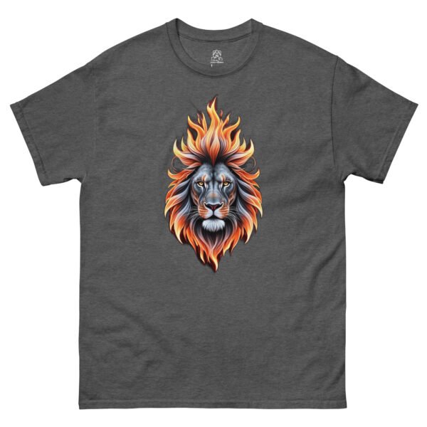 Fiery Lion Classic Unisex Tee 100% Cotton - Image 4