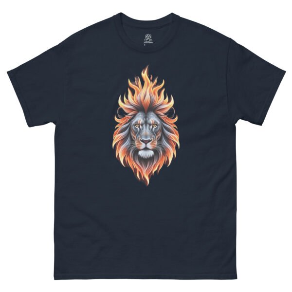 Fiery Lion Classic Unisex Tee 100% Cotton - Image 3