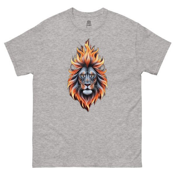 Fiery Lion Classic Unisex Tee 100% Cotton - Image 5