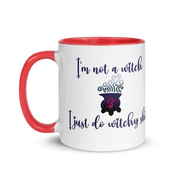 "I'm Not a Witch..." Mug with Color Inside - Image 2