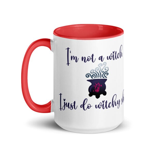 "I'm Not a Witch..." Mug with Color Inside - Image 3